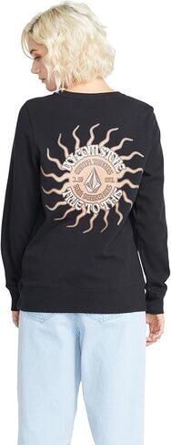 Volcom Women's Truly Deal Crew Fleece Sweatshirt in Saudi Arabia