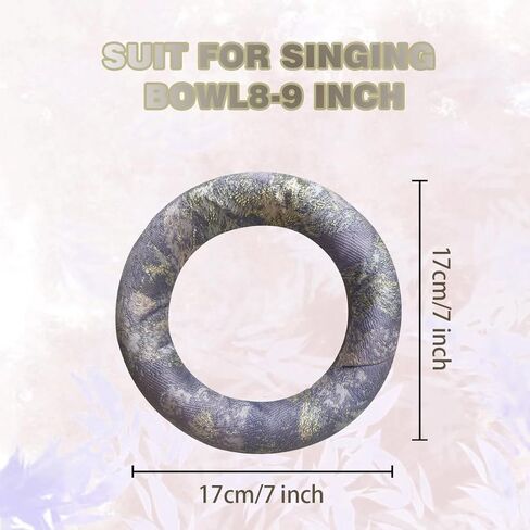 وسادة وعاء الغناء لوعاء الغناء التبتي، وسادة مستديرة مصنوعة يدويًا من الحرير المطرز لأوعية الصوت in Kuwait