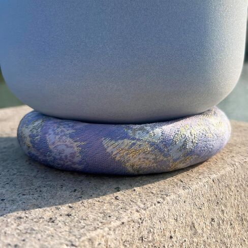 وسادة وعاء الغناء لوعاء الغناء التبتي، وسادة مستديرة مصنوعة يدويًا من الحرير المطرز لأوعية الصوت in Kuwait