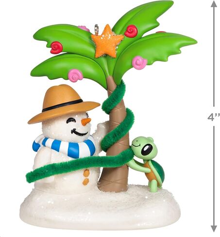 Hallmark Keepsake Christmas Ornament 2022, Sandal The Sandman Beach Snowman Ornament in Saudi Arabia