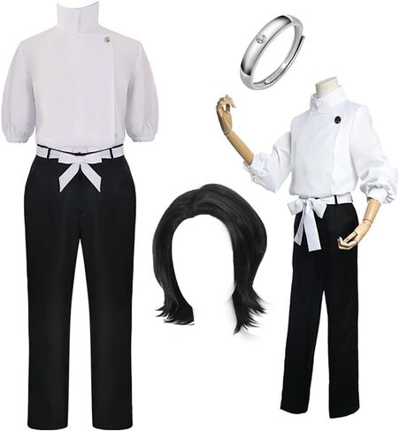 JMOBEU Okkotsu Yuta Cosplay Costume Uniform School Uniform Full Set Halloween Outfit in Kuwait