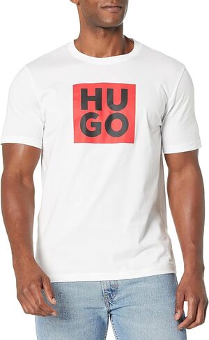 Men's Stacked Logo Cotton T-Shirt in Saudi Arabia