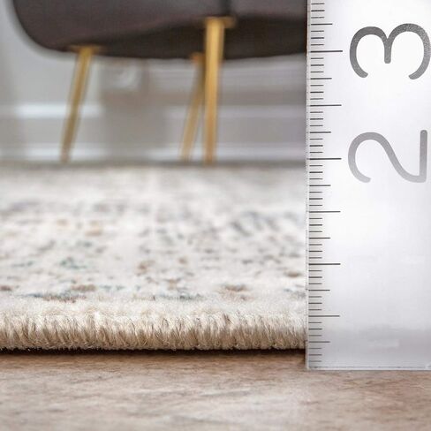 nuLOOM Tanith Vintage Medallion Runner Rug, 2' 6" x 12', Cream in Saudi Arabia