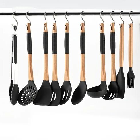 10 Pack S-Shaped Hooks, Stainless Steel Hanging Hooks for Kitchen, Closet, Bathroom and More, Heavy Duty Metal Hooks for Organizing and Storage in Kuwait