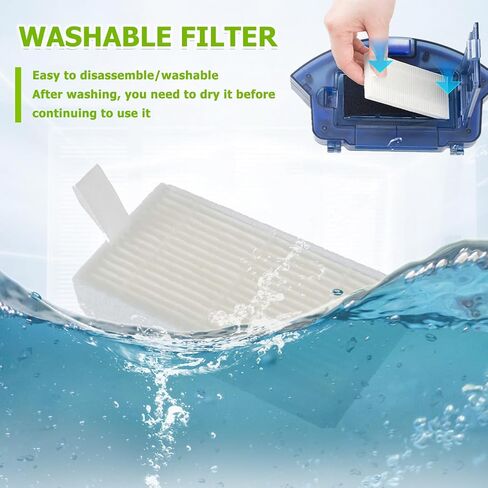 HEPA Vacuum Filters Replace for I-LIFE v3 v3s V3s pro v5 v5s v5s Pro I-LIFE Robot Vacuum Filters(pack of 10pcs) in Saudi Arabia