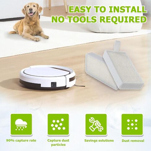 HEPA Vacuum Filters Replace for I-LIFE v3 v3s V3s pro v5 v5s v5s Pro I-LIFE Robot Vacuum Filters(pack of 10pcs) in Saudi Arabia
