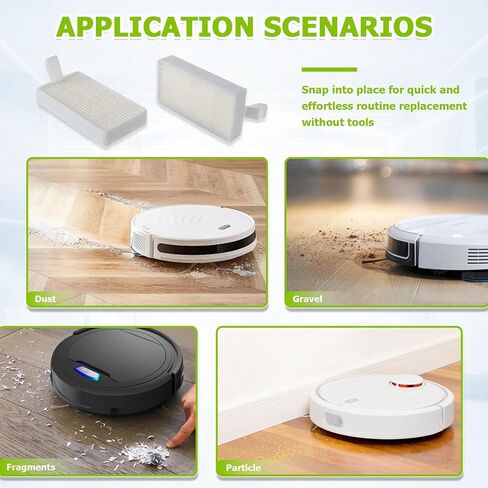 HEPA Vacuum Filters Replace for I-LIFE v3 v3s V3s pro v5 v5s v5s Pro I-LIFE Robot Vacuum Filters(pack of 10pcs) in Saudi Arabia
