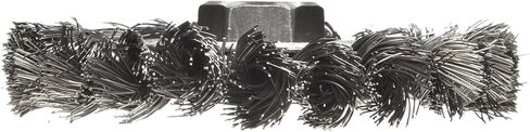 Weiler 13106 Dualife 5/8"-11 Arbor، مقاس السلك 0.014 بوصة، القطر 4 بوصة، عرض الوجه 1/2 بوصة، شعيرات فولاذية، فرشاة عجلة سلكية ذات عقدة ملتوية قياسية، .014 بوصة، صنع في الولايات المتحدة الأمريكية in Saudi Arabia
