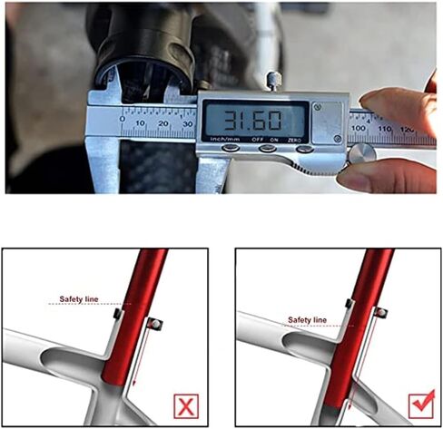 Aluminium Alloy Adjustable Seatpost for Mountain Bike Road Bike BMX 25.4/27.2/30.8/31.6X 350mm Bike Seat Post in Saudi Arabia