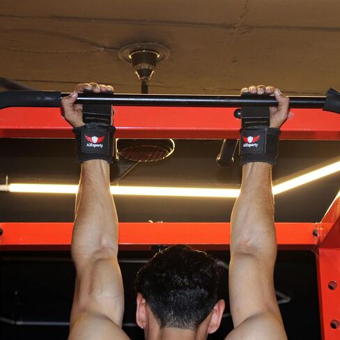 Gym Weight Lifting Hooks with Padded Workout Wrist Straps for Men & Women - Reinforced Metal Hooks for Deadlifts, Powerlifting, Shrugs, Pull-Ups - Lift Heavier Weights with Confidence in Saudi Arabia