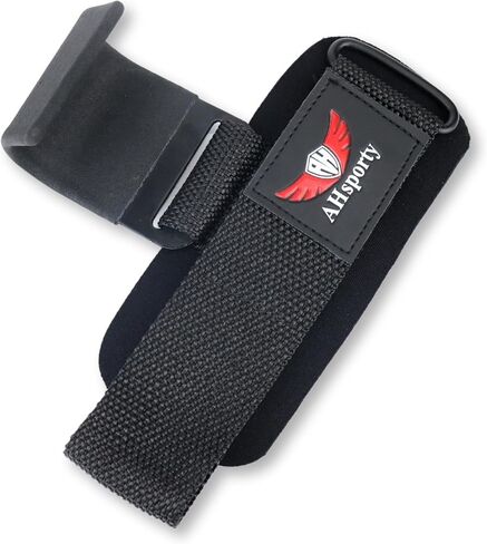 Gym Weight Lifting Hooks with Padded Workout Wrist Straps for Men & Women - Reinforced Metal Hooks for Deadlifts, Powerlifting, Shrugs, Pull-Ups - Lift Heavier Weights with Confidence in Saudi Arabia
