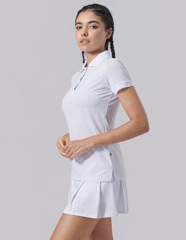 مجموعة من 3 قمصان بولو نسائية رياضية ذات قصة جافة، تي شيرت جولف بأكمام قصيرة بياقة وياقة بأكمام قصيرة، قمصان للتنس in Kuwait