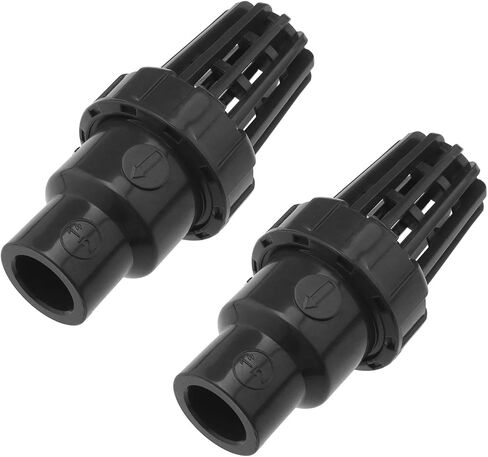 2Pcs DN15 Foot Valve Ball Check Valve Ball UPVC Plastic Foot Valve Strainer for Well Pump Water Pump Check Pool Intake Filter Pump, 20mm in Saudi Arabia