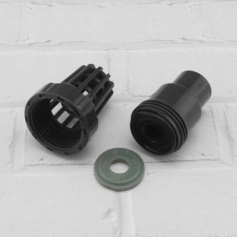 2Pcs DN15 Foot Valve Ball Check Valve Ball UPVC Plastic Foot Valve Strainer for Well Pump Water Pump Check Pool Intake Filter Pump, 20mm in Saudi Arabia