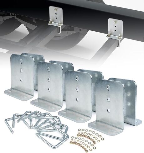 Heavy-Duty Steel 6" L-Type Boat Trailer Bunk Bracket Kit Fit for 3x3 Boat Trailer Crossmembers - 4 Pack in Saudi Arabia