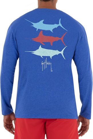 تي شيرت رجالي بأكمام طويلة وجيب من مجموعة Billfish من Guy Harvey in Kuwait
