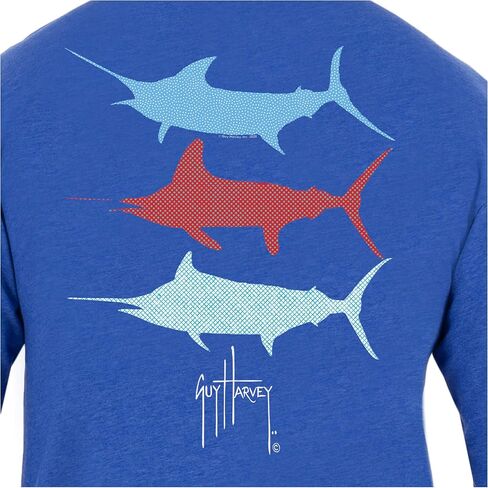 تي شيرت رجالي بأكمام طويلة وجيب من مجموعة Billfish من Guy Harvey in Kuwait