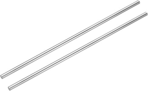 uxcell 2 قطعة دليل عمود الحركة الخطية 5 مم × 200 مم (0.197 بوصة × 7.87 بوصة) قضيب قضيب خطي من الصلب المطلي بالكروم الصلب للطابعة ثلاثية الأبعاد، ماكينة CNC in Kuwait