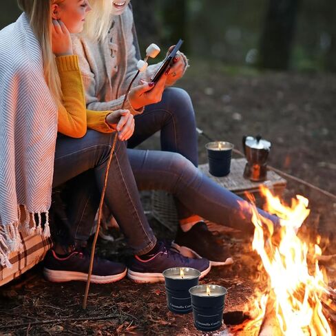 Enhanced Scents Outdoor Citronella Candles, 9 Pack, Red, Repel Scented Candles, Control, 100% Soy, for Patio, Outside, Outdoor Table Decor, Camping Accessories, Home Scented in Kuwait