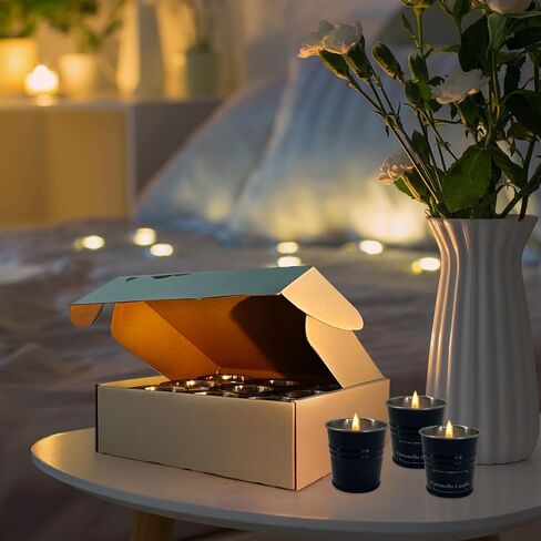 Enhanced Scents Outdoor Citronella Candles, 9 Pack, Red, Repel Scented Candles, Control, 100% Soy, for Patio, Outside, Outdoor Table Decor, Camping Accessories, Home Scented in Kuwait
