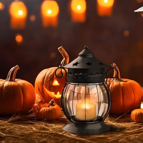 Citronella Candles Outdoor, 2 x 6oz Scented Candles with Vintage Metal Lantern Holder, Natural Citronella Soy Wax Candles, Lemongrass Candles for Patio, Garden, and Camping - Gifts for Women in Saudi Arabia