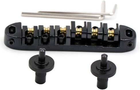 سرج أسطوانة الجيتار قطعة خلفية لجسر Tune-O-Matic باللون الأسود لأجزاء جسور الجيتار الكهربائي LP in Kuwait