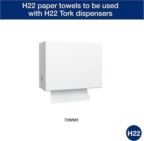 Tork Dairy Towel Natural White H22, 2-ply, Drying, 100% Recycled Fibers, 15 x 150 Sheets, 2225001 in Saudi Arabia