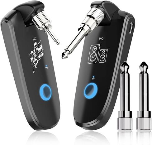 Wireless Guitar System, AUPHY Wireless Guitar Transmitter Receiver, 35 Channels Rechargeable Bluetooth Transmitter for Electric Guitar Bass in Saudi Arabia