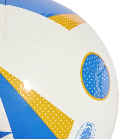 كرة adidas Fussballliebe Club Euro 2024 IN9371، للجنسين، كرة قدم، أبيض/أزرق متوهج/برتقالي محظوظ، 3 in Saudi Arabia