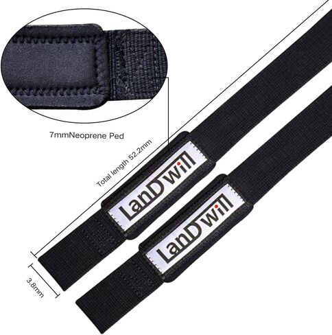 Padded Lifting Straps for Weightlifting,Heavy Weight Lifting Wrist Wraps for Women & Men.Deadlifting Straps with Neoprene Padded Straps for Weight lifting,Gym Wrist Straps with Hand Grips Support (2) in Saudi Arabia