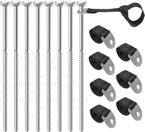 Trampoline Stakes, 8 Pcs Heavy Duty Trampoline Anchor Kit, Ground Stake Apply to Trampoline, Tent, Swing in Saudi Arabia