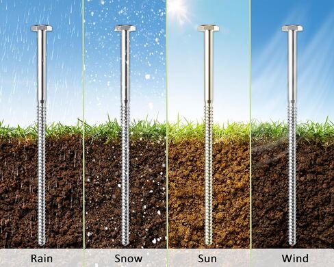Trampoline Stakes, 8 Pcs Heavy Duty Trampoline Anchor Kit, Ground Stake Apply to Trampoline, Tent, Swing in Saudi Arabia
