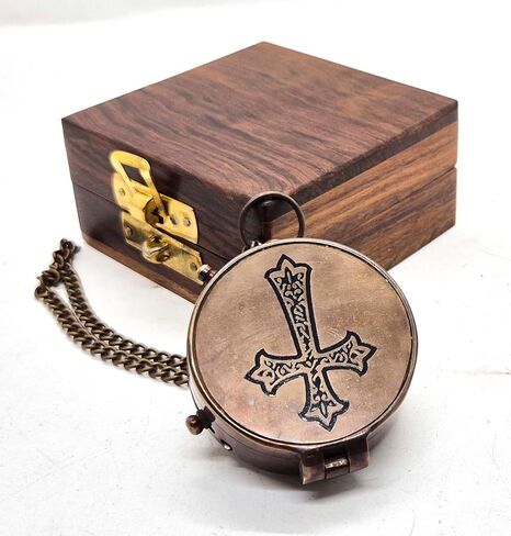 Engraved Compass - Proverbs 3:5-6 | Perfect for Graduation, Religious, Missionary, and Christian Gifts,(Trust in The Lord with All Your Heart) in Saudi Arabia