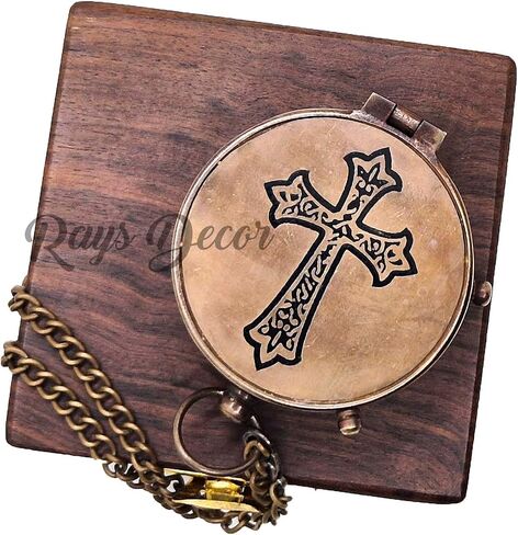 Engraved Compass - Proverbs 3:5-6 | Perfect for Graduation, Religious, Missionary, and Christian Gifts,(Trust in The Lord with All Your Heart) in Saudi Arabia