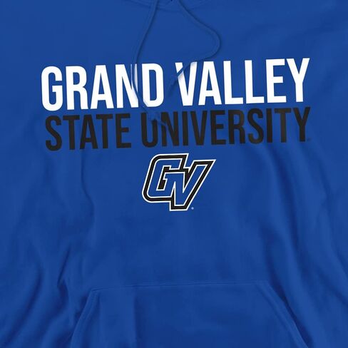 LOGOVISION Grand Valley State University Official Stacked Unisex Adult Pull-Over Hoodie in Saudi Arabia