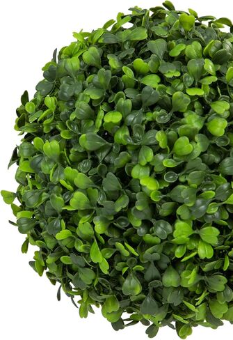 Northlight Two Tone Artificial Boxwood Topiary Garden Sphere, 9", Green in Saudi Arabia