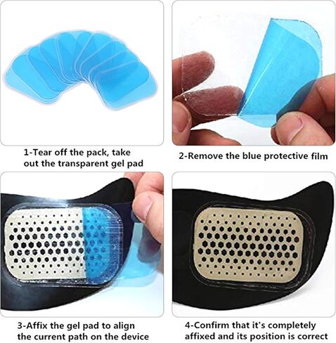 Jinyi ABS Gel Pads, 20pcs/10 Packs ABS Replacement Gel, Waist Trimmer Belt for AB Trainer in Kuwait