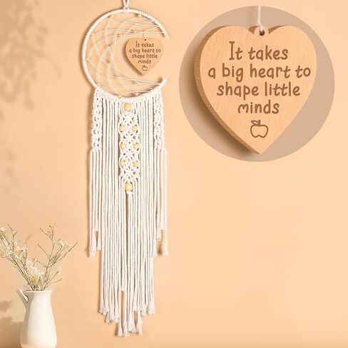 Teacher Appreciation Gifts Teacher Dreamcatcher It Takes a Big Heart to Help Shape Little Minds Back School Gifts for Teachers Teacher Birthday Gifts Boho Wall Decor in Saudi Arabia