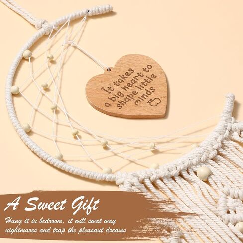 Teacher Appreciation Gifts Teacher Dreamcatcher It Takes a Big Heart to Help Shape Little Minds Back School Gifts for Teachers Teacher Birthday Gifts Boho Wall Decor in Saudi Arabia