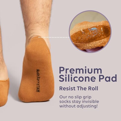 Nude Barre - Invisible Essential No-show socks - Comfy, light & Virtually Undetectable - 3 Pair in Saudi Arabia