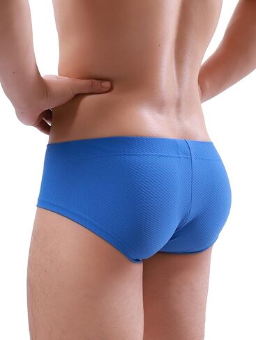IKINGSKY Men's Cheeky Bulge Briefs Sexy Brazilian Back Mens Underwear Stretch Seamless Pouch Under Panties in Kuwait
