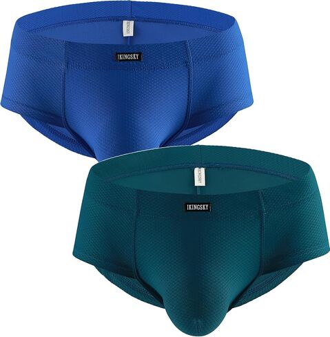 IKINGSKY Men's Cheeky Bulge Briefs Sexy Brazilian Back Mens Underwear Stretch Seamless Pouch Under Panties in Kuwait