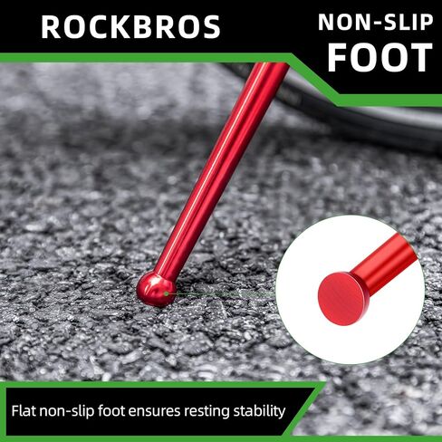 ROCKBROS Bike Kickstand for 16 Inch Wheel Brompton Folding Bike Adjustable Center Mount Bicycle Kickstands Bike Stand for Mountain Bike/Road Bicycle/Adult Bike/Sports Bike in Saudi Arabia