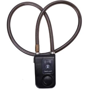 Bike Smart Lock, Waterproof Heavy Duty Bicycle Chain Lock APP Control Bluetooth Smart Wireless High Security Anti Theft Alarm Chain Lock with 105dB Alarm for Bikes Motorcycle Gates (Black)