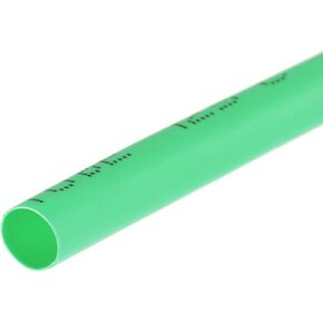 uxcell Heat Shrink Tubing, 4mm Dia 7mm Flat Width 2:1 Ratio Shrinkable Tube Cable Sleeve 10ft - Green
