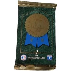 1993 Leaf Series 2 Baseball Pack- 14 Cards- Look for Frank Thomas, Gold Leaf rookies and Heading to The Hall Inserts