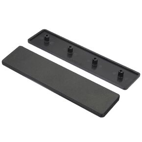 MECCANIXITY 10Pcs Standard Plastic Rectangle Aluminum Extrusion End Cap Black 160x40mm for Trolley, Fish Tank Rack, Storage Rack