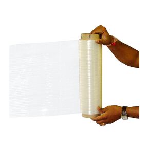 4 Rolls Hand Stretch Plastic Film Shrink Pallet Wrap 18" X 1500 X 80 Ga by LEDwholesalers