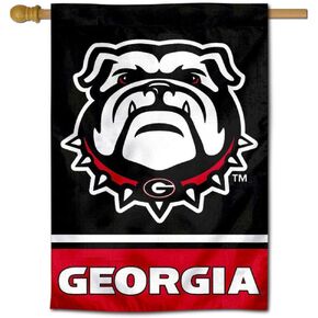 Georgia Bulldogs New Dog Two Sided and Double Sided House Flag