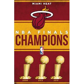 Trends International NBA Miami Heat - Champions 23 Wall Poster, 14.72" x 22.37", Premium Unframed Version